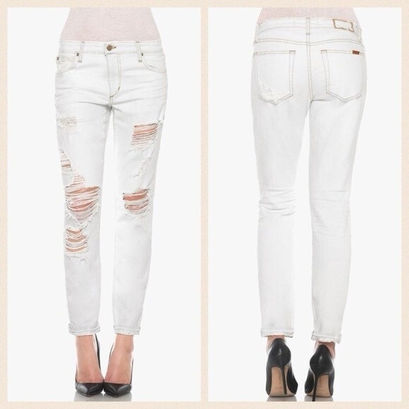 Joe's Jeans Denim - Joe’s Jeans Billie Ankle Cori Distressed Boyfriend Jeans Size 27